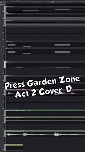 Press Garden Zone - Act 2 Cover! (WIP) #sonic #musicproducer #producer #sonicmania #sonicmusic