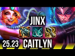 JINX & Blitzcrank vs CAITLYN & Karma (ADC) | Quadra, Legendary, 16/2/8 | EUW Master | 25.23