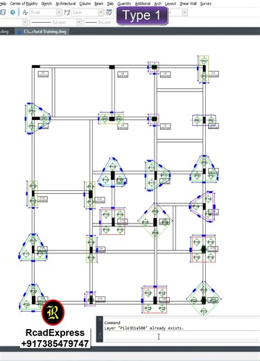 Auto-Generate Pile Footings in AutoCAD | RCADExpress