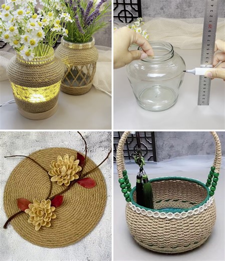 Easy DIY Jute Craft Ideas for Home Decoration :) | Simple Crafts