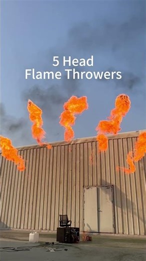 5 Head flame machine.Aren’t you excited by the shocking performance?