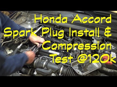 Honda Accord (18-22) Spark Plug Install & Compression Test @120k