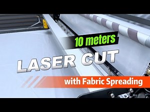 10m Ultra-long Table Size Flatbed Laser Cutter with Fabric Spreading Machine