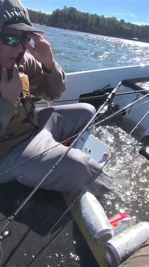 @matthewbennettfishing Lake Eufaula can get a tad sporty… #fishing #bassfishing #viral