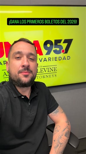 Arrancamos el 2026 como se debe… ¡regalando boletos! ️ Esta tarde a las 3:35pm sintoniza a Flip Rios, contesta la Pregunta del Día y tendrás tu oportunidad de ganar boletos para @vivatampabayfest Más info en Rumba957.com | Rumba 95.7 | Facebook