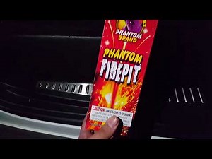 Phantom fire pit fountain phantom fireworks demo