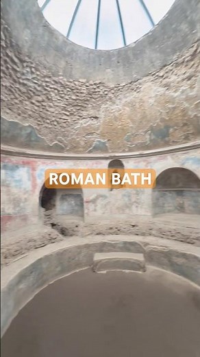 The Roman Bath Frigidarium at Pompeii!!!