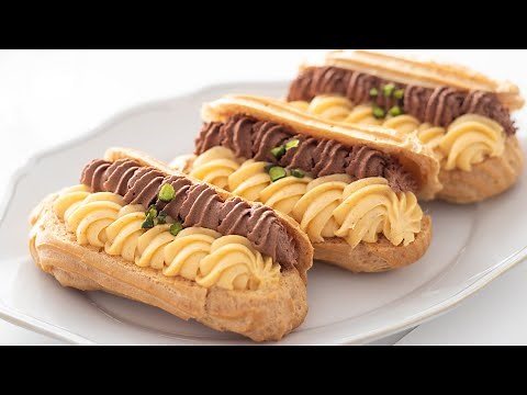 Vanilla & Chocolate Eclair｜HidaMari Cooking