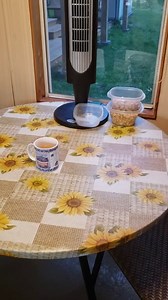 Pioggia Round Vinyl Fitted Tablecloth with Flannel Backing Elastic Table Cloth Waterproof Oil-Proof Plastic Table Cover Best for 32"-36" Round