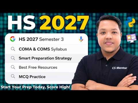 HS 2027 Sem 3 Preparation | Python, Ecommerce | Class 12 Semester 3 Computer Application & Science🔥