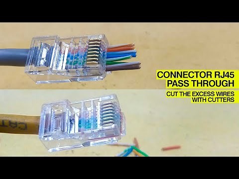 Wire Up RJ45 Pass-Through Ethernet Plugs: How to Cut Excess Cable Ends