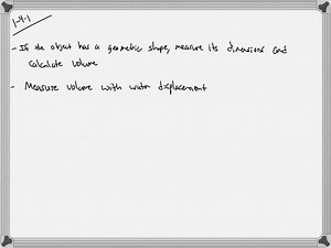 SOLVED:Describe two ways to determine the volume of a solid object.