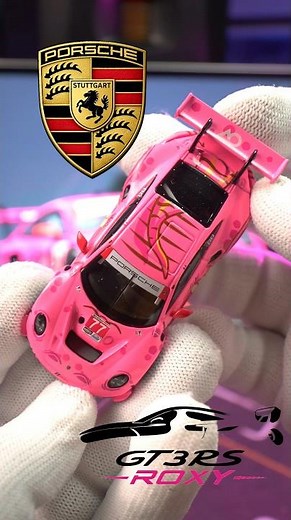 🔥 MINI GT Porsche 911 GT3 R ROXY Edition Unboxing | Insane Pink Livery 💗