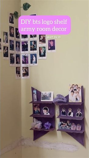 Diy logo shelf #bts #army #btsdiy #diybts #korean #southkorea #idol