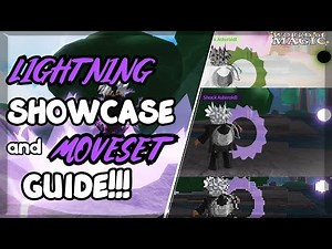 LIGHTNING IS *AMAZING* !!! World of Magic Lightning Showcase and Moveset Guide | ROBLOX