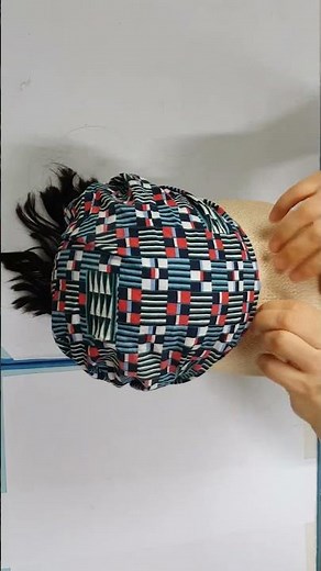 1 Minute DIY - How to make a sun cap by putting a hood on a hat, pattern is at home link