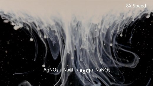 【化学反应】震撼视觉：微观镜头展示美丽的化学反应