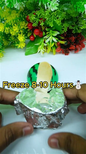 Watch the ice pop gone wrong 🍧 Cold ice popsicle Making #icecream #asmr #popsicle#shorts