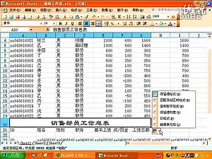 excel2003视频教程03