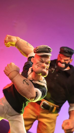 D.M. Galloway on Instagram: "⚓️ POPEYE vs BLUTO 🌊 What’s your favorite old cartoon?? This week I decided to remaster this Popeye Stop Motion I made nearly 2 years ago. I really love the character, and I’m very lucky to have a friend like @epicvoiceguy who can nail those classic voices. More to come! 🔥FOLLOW FOR WEEKLY ANIMATIONS🔥 Lighting By: @lumecube Business Inquiries 📫 :dgdxfilmsinc@aol.com www.dmgalloway.com Join My Animation Class: Patreon.com/DGDXanimation Cameo⭐️: DGDXofficial #stopm