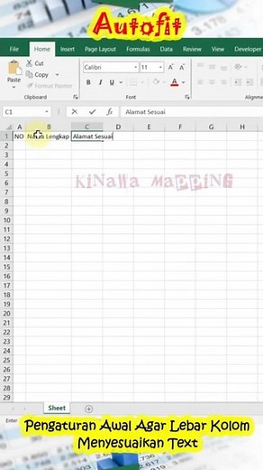 Automatic!! Column Width Always Adjusts Text in Excel, Here's How to Set It #learnexcel