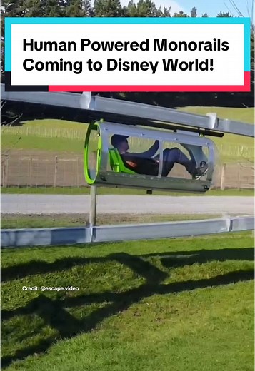 Exciting Human Powered Monorails at Disney World