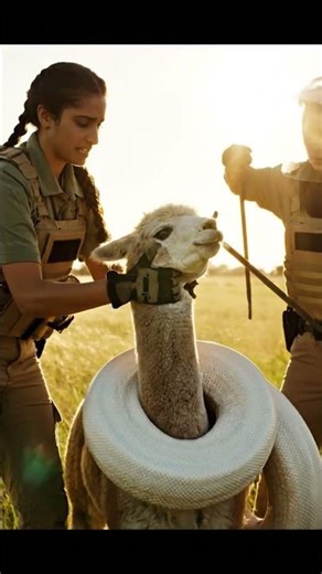 Massive White Python vs Alpaca 🐍🦙 | Incredible Animal Rescue Story