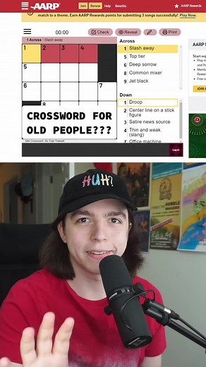 CROSSWORD FOR OLD PEOPLE?? AARP MINI #crossword #crosswordtok #minicrossword #crosswordpuzzles #wordgame #wordgames #puzzle #challenge #game #gamer #gaming #fyp #kennyhaller