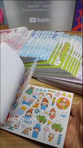 Review of this super cute self-cut sticker book! #sticker #review