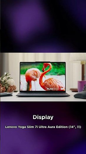 Yoga Slim 7i Aura Edition: 2.8K PureSight Pro OLED, 1100 Nits, Delta E ＜ 1