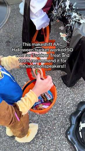 Make Your Own AAC Halloween Bucket for Trunk or Treat