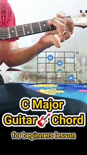 How to Play C Major Chord on Guitar | Beginner Lesson #Shorts
