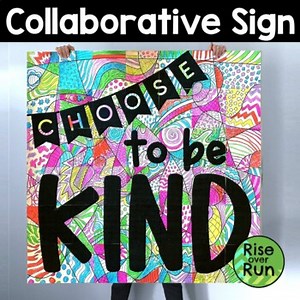 Kindness Coloring Pages Project Collaborative Poster Activities