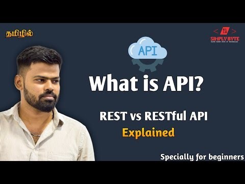 What is API | REST vs RESTful API Explained in Tamil | Simple Explanation with Real-Time Example