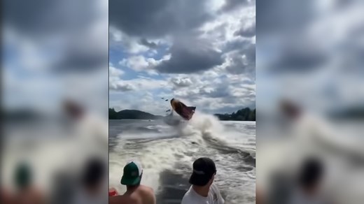 WATCH: Jet Skis Collide Head-On Between Boats