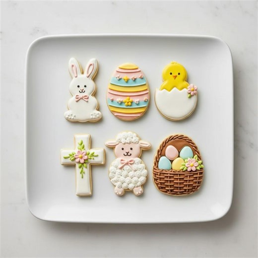 Easter Cookie Cutter Set | Bunny, Egg, Chick, Lamb, Cross & Basket - Etsy