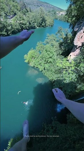 Osmo Action 5 Pro POV | 20-meter Waterfall Base Jump