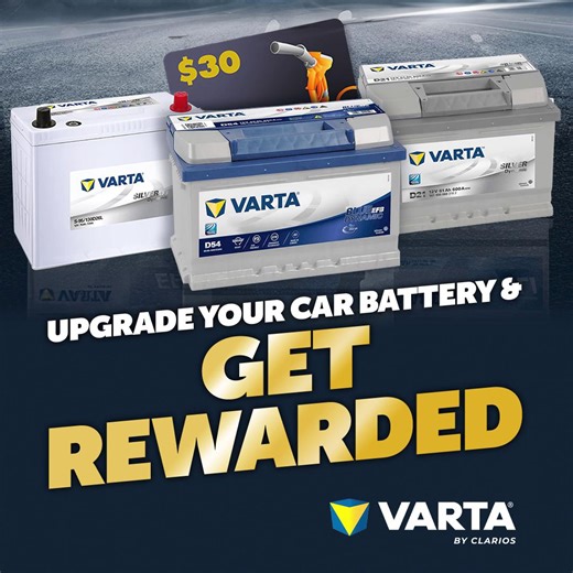 Purchase any VARTA car battery at Battery World and receive a FREE $30 fuel e-gift card – the perfect way to power your car and fuel your next adventure. Why VARTA? ⚡ Reliable starts every time 🔋 Long-lasting, German-engineered quality ☮ Peace of mind on every drive Limited time only – don’t miss out! 👉 Visit your local store or call 13 17 60 to get yours today. https://www.batteryworld.com.au/varta-fuel-card-promotion Terms and conditions apply. | Battery World