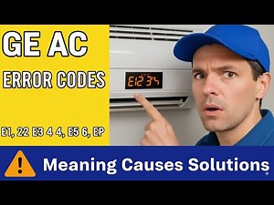 GENERAL ELECTRIC GE Air Conditioner Error Codes E1, E2, E3, E4, E5, E6, EP: Meaning Causes Solutions