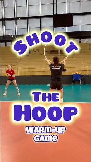 Shoot The Hula Hoop Movement Challenge: A Volleyball Warm-Up