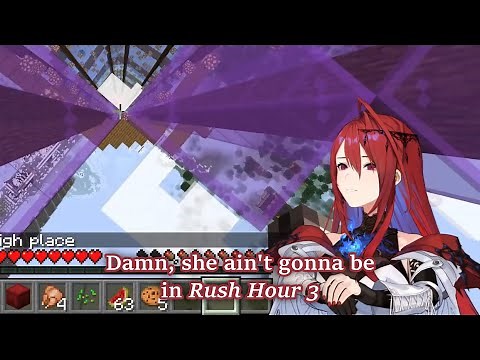 HoloEN falling moments from the Minecraft server tour