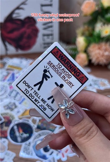130 Hilarious Vinyl Waterproof Stickers for Every Use