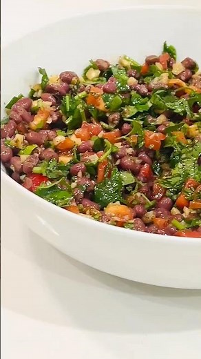 5-Minute Mediterranean Bean & Walnut Salad | High-Protein, Lectin-Free, Easy Lunch