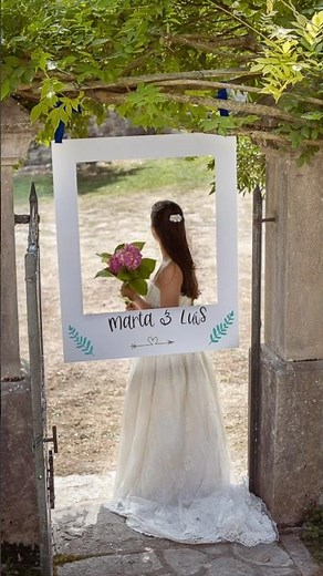 Photocall para boda casero. Marco Polaroid gigante para bodas.