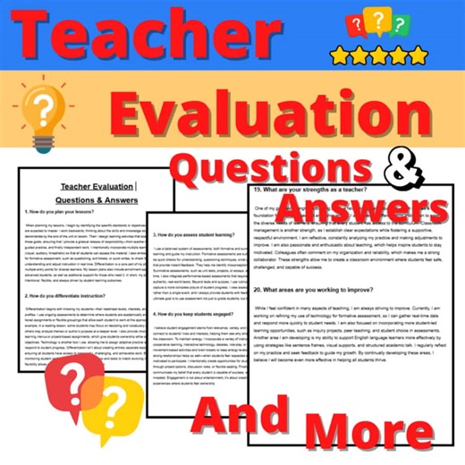 Teacher Evaluation Questions and Answers, Tools, Observation