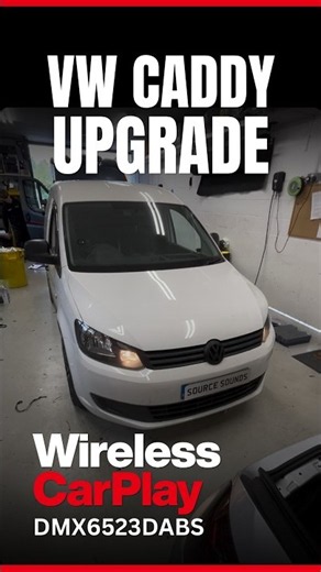 VW Caddy Gets A Cost-Effective Wireless CarPlay Upgrade KENWOOD DMX6523DABS #vw #carplay #van