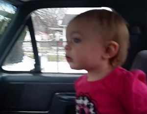 Little sister super excited to see big brother.