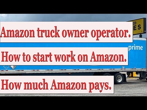 Amazon truck owner operator. How to start work on Amazon. How much Amazon pays. #cdl #trucking