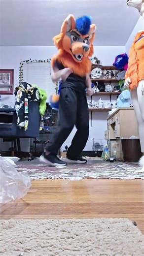 make it- #furry #fursuit #costume #fypシ #dance #dancing #furries #viral #wolf #dog #animal