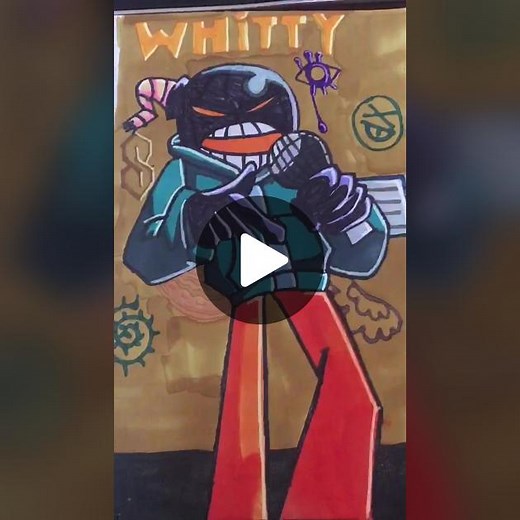 How to Draw FNF Whitty - Back Alley Blitz